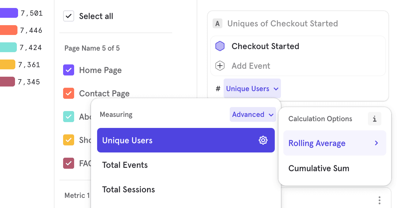 Rolling and Cumulative